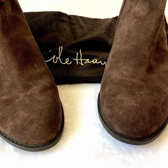 {Waterproof} Cole Haan Indiana Suede Booties - Picture 5 of 11